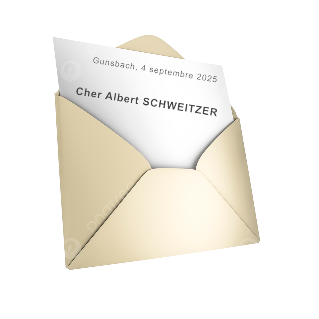 Lettre à Albert Schweitzer
